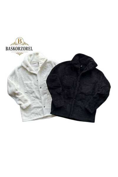 baskor zorel 2'Li Unisex Kalın Kışlık Peluş Gömlek