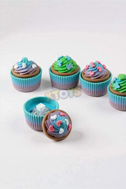 Xtoys لعبة كابكيك قابلة للنقر لتخفيف التوتر، سلسلة مفاتيح هدية وإكسسوار للحقيبة |   سنابك كيك