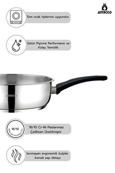 Amboss Siena Pro 2-Piece Stainless Steel Pan Set