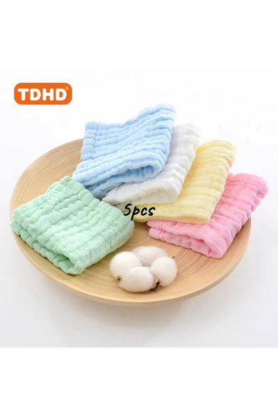 Choice جميع منتجات TDHD [منشفة شاش من 5 قطع] 5 مناشف يد من الشاش النقي | منشف...