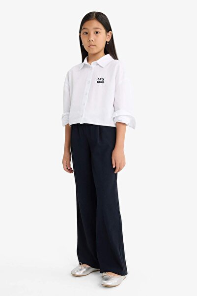 DeFacto Kız Çocuk Straight Wide Geniş Bol Paça Pantolon F2432A825AU