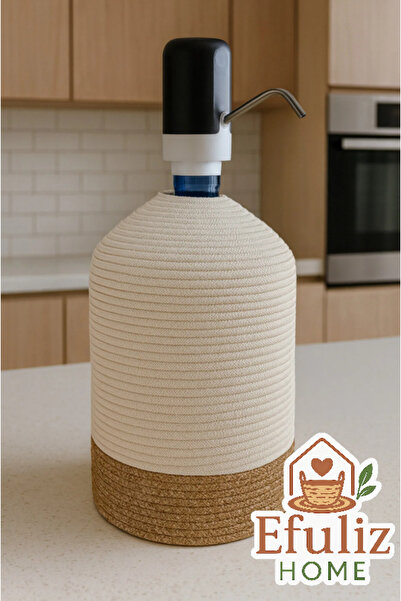 Efuliz Home Джутова ковдра з видом на джутову ковдру, стильна і натуральна накидка на водонапірну башту.