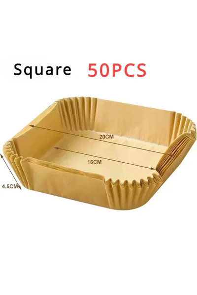 Choice Square-50pcs 50/100pcs Special Paper for Air Fryer Silicone Oil Paper Oil Absorbing Paper Special Pa
