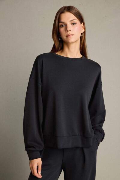 DeFacto Crew Neck Modal Sweatshirt G2913Ax25Au