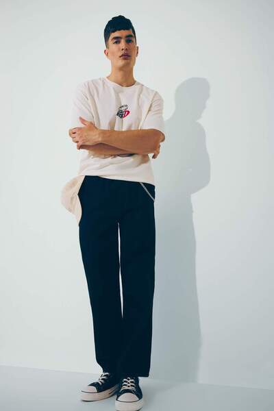 DeFacto Φαρδύ τζιν - κανονική μέση, φαρδύ πόδι C2044AX24SM