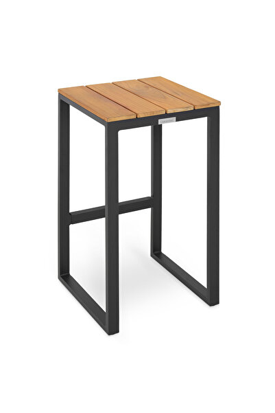 Maison Mex Taburet bar gradina/terasa, FERMO, L.39.5 l.39.5 H.76 cm, negru