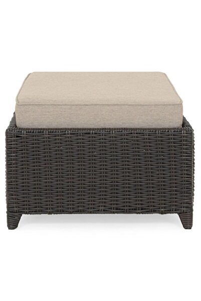 Maison Mex Garden/terrace stool, CANNET, L.58 l.58 H.33 cm, brown/beige