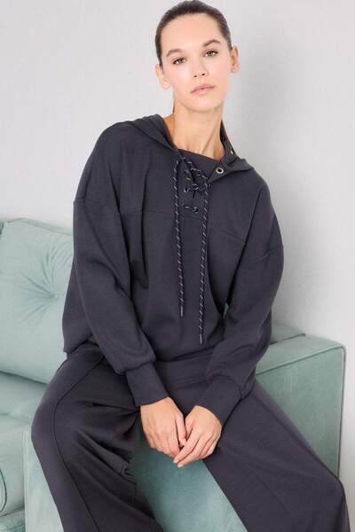 DeFacto Модальна сорочка з деталями - Fall in Love Loungewear G0002AX25WN