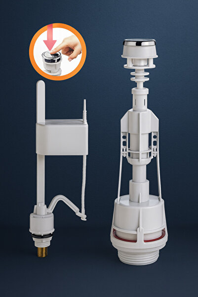 Doğan Press Klozet Basmalı Lüks Rezervuar İç Takım Tuvalet