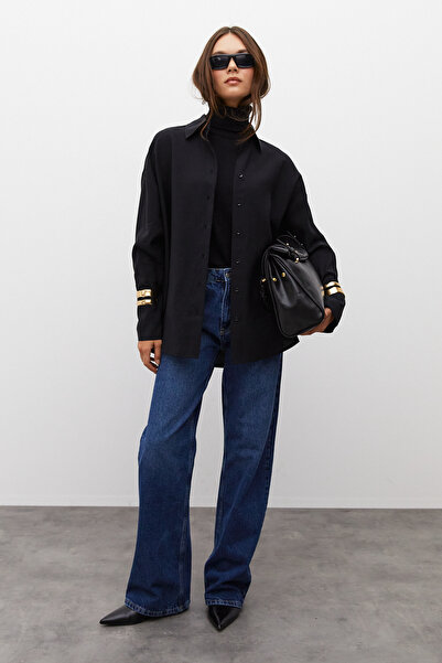 urban focus Oversize Shirt with Epaulettes