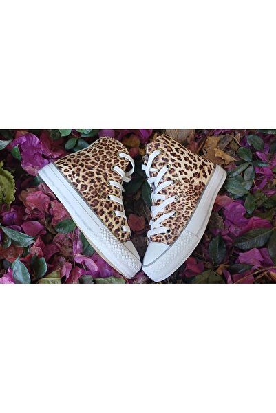 Scarpe Magiche Leopar Desenli Kız Ayakkabı