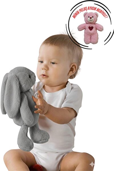 Solemia Ayıcık Hediyeli ! Oyun ve Uyku Arkadaşım Sevimli Uzun Kulak Bunny Pel...