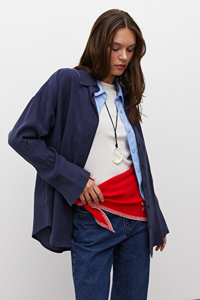 urban focus Oversize Shirt with Epaulettes