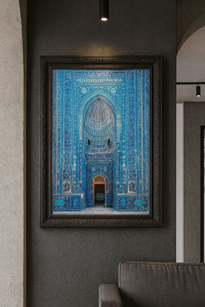 BuzzDesigns İslam Sanatı Mimari Detaylar – Mavi Cami Kapısı Özel Baskı Tablo