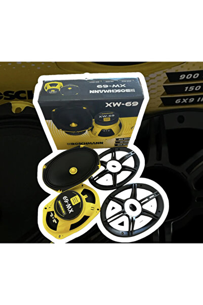 Boschmann XW-69-900WMAX-150W RMS-6''X9''-OVAL MİDRANGE HOPARLÖR-2 ADETTİR