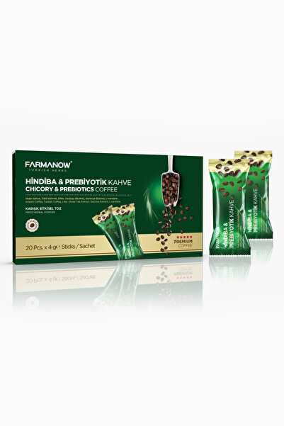 FARMANOW Detox Hindiba & Prebiyotik Garsinya L-carnitine Detoks Kahvesi 20 Adet