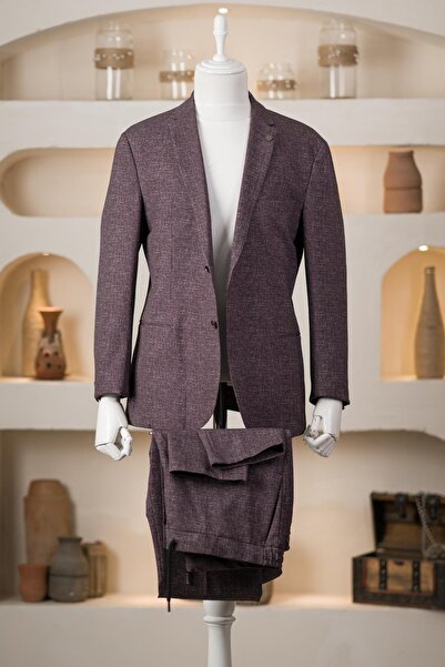 Sır Sir Mono Yaka Yarım Astarlı Çift Yırtmaçlı Likralı Desenli Yazlık Jogger Takım Elbise