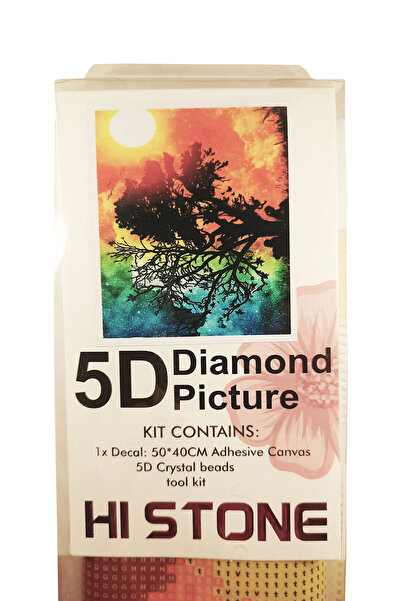 histone 5D Elmas Taş İşleme Kiti 40x50 cm Gece ve Gündüz Desen