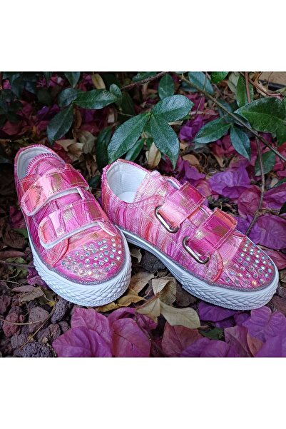 Scarpe Magiche Pembe Pile Kız Çocuğu Ayakkabısı Işıklı