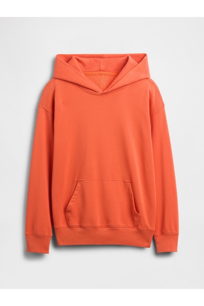 GAP Erkek Çocuk Turuncu Vintage Soft Relaxed Sweatshirt