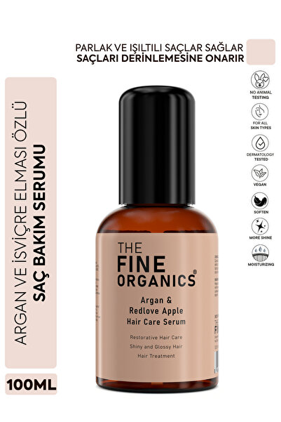 THE FINE ORGANICS Argan & Isviçre Elması Özlü Saç Bakım Serumu, 100ml