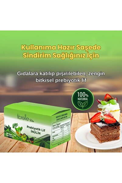 Fibrelle Prebiyotik Lif Inülin Hindibağ 2 gr Saşe 2 Kutu