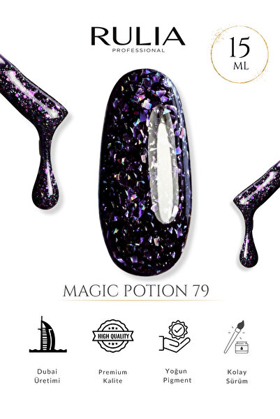 Rulia Professional Rulia Kalıcı Oje Magic Potion 79 15 ml - Made in Dubai - P...
