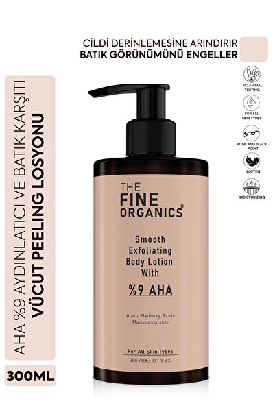 THE FINE ORGANICS AHA %9 Akne, Leke, Kararma ve Batık Karşıtı Arındırıcı & Ay...