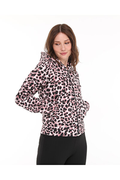 BW TEKSTİL με κουκούλα ΦΟΡΕΜΑ ΜΕ ΦΟΡΜΑ ΛΕΟΠΑΡΔΑΛΕΣ ΜΕ ΤΡΙΑ ΚΡΑΤΗΜΕΝΑ ΚΡΑΤΗΜΕΝΤΑ ΣΚΟΥΡΑ επένδυση fleece ΣΟΦΑΝΤΑΝ, ΜΠΟΥΦΑΝ