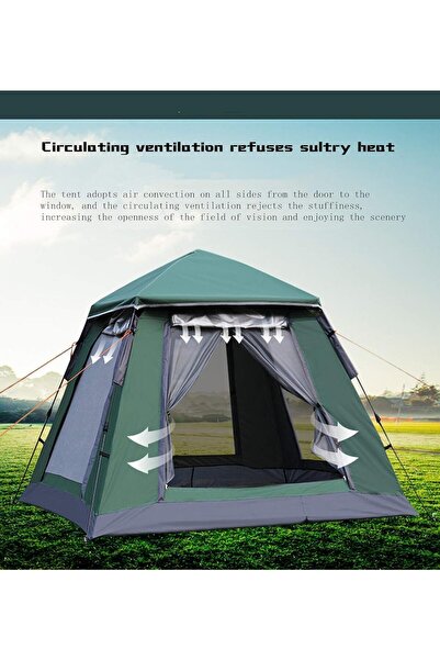 AutoFamily AUTO FAMILY 3-4 Person Outdoor Waterproof Premium Camping Tent