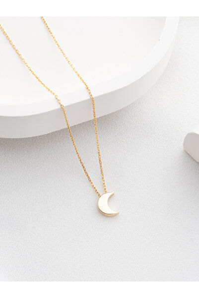Two Arts Jewelry Hilal Kolye | 925 Ayar Gümüş / 14K Altın Kaplama / Bronz Seçenekli