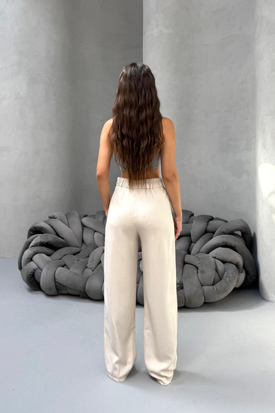 BİKELİFE Női, magas derekú, széles szárú, bő szárú, kényelmes szabású palazzo nadrág