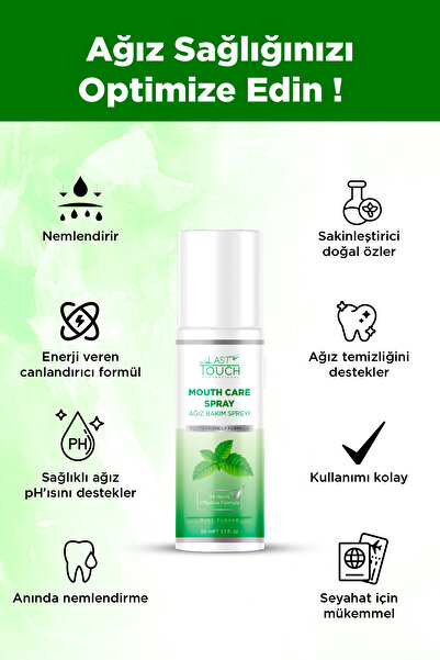 LAST TOUCH Nefes Tazeleyici, Ağız Kokusu Önleyici Sprey 50 ML ( Nane )
