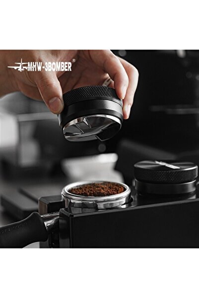 MHW-3BOMBER موزع وضاغط قهوة الإسبريسو ثنائي الوظيفة 58.35 ملم 2 في 1 - موزع قهوة CD-Texture
