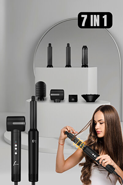 VERYFİT 7 in 1 Air Blow Hair Straightener Styler Compact Hair Dryer Blow Dryer