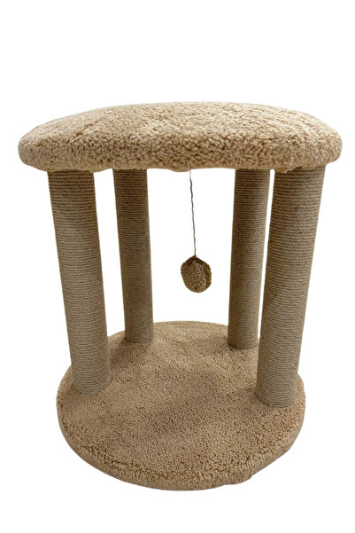 Komano Pontika 45cm Cat Scratching Post with Cage Model Bed – Durable, Comfortable and Playful Cat Scratcher