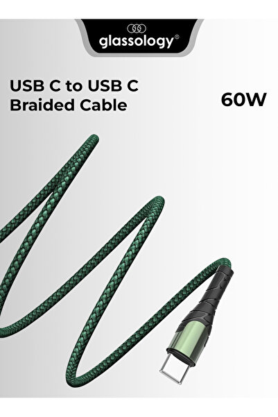 Glassology 60W USB-C Fast Charging Cable 1M – PD 3.0 for iPhone, MacBook, Samsung & More