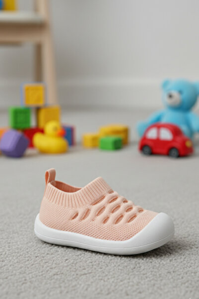 ALTA GRACIA Bebek İlk Adım Örgü Ayakkabı Nefes Alabilir Kaymaz Tabanlı Ortopedik Yumuşak Renkli Patik Çocuk Kreş