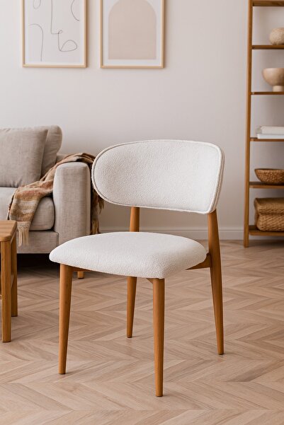 teddy Modern Tasarımlı Gürgen Ayaklı Sandalye