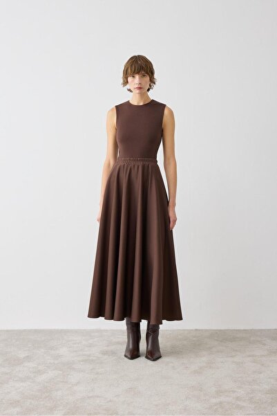 TERZİ DÜKKANI SCUBA KLOŞ ETEK ACI KAHVE