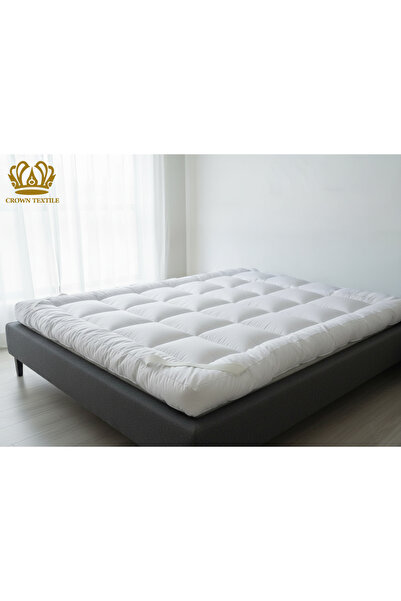 Crown Textile 14cm Hotel Mattress Topper Increases Sleep Comfort, Elasticated Fit, Mattress Topper