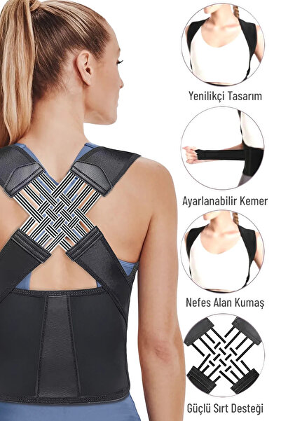 ALEXANDER HUD Women Men Erect Posture Corset Humpback Anti Kyphosis Adjustable Back Support