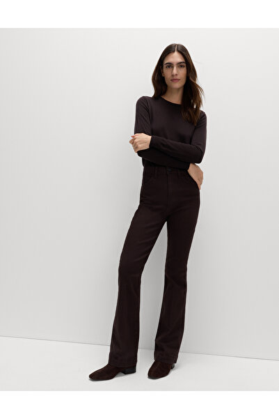 Marks & Spencer Yüksek Bel Dar Kesim Flare Jean Pantolon
