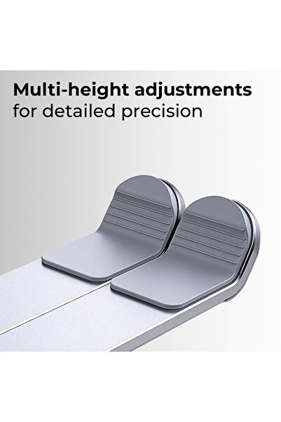 Glassology Adjustable Laptop Stand – Foldable Aluminum Ergonomic Desk Stand