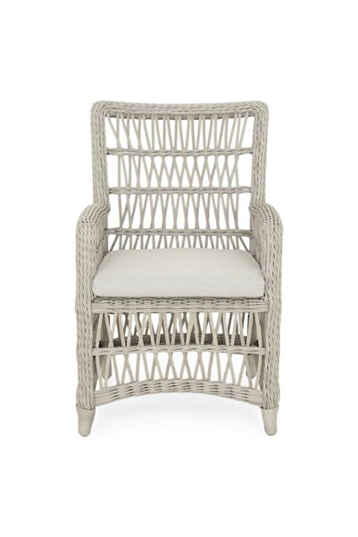 Maison Mex Fotoliu dining gradina/terasa, MACKINAC, L.62 l.65 H.92 cm, gri