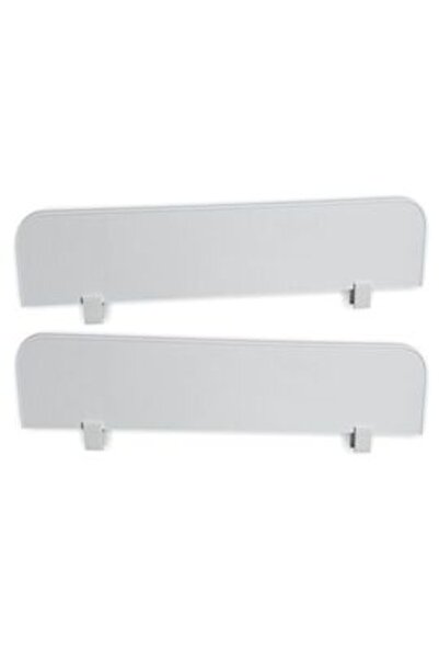 Atelierul Pat Copii SRL Set 2 paravane detasabile protectie pat copii - Alb 70 x 18 cm - cleme 18 mm