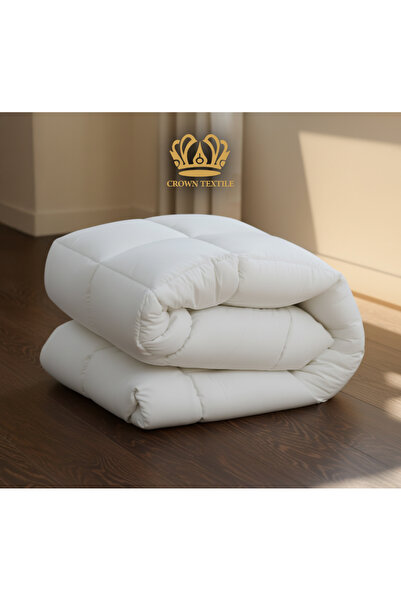 Crown Textile Hotel mattress pad increases sleeping comfort, 8 cm high with elastic for fixing, mattress softener, mattress cover