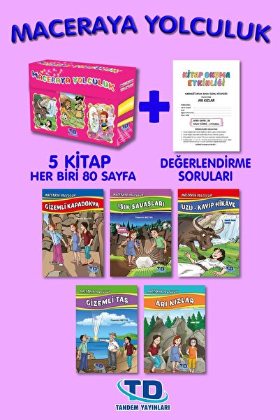 Tandem Yayınları 3. Ve 4. Sınıflar Için Maceraya Yolculuk 5 Kitap