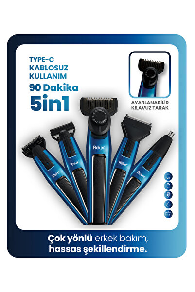 Relux RPG6700 5 İn 1 Erkek Bakım Kiti
