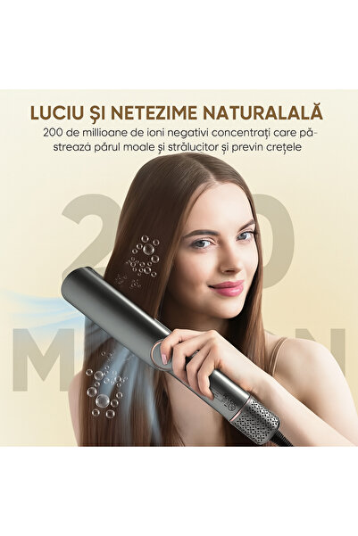 OEM 2-in-1 Hair Straightener with Hot & Cold Air – Drying + Straightening